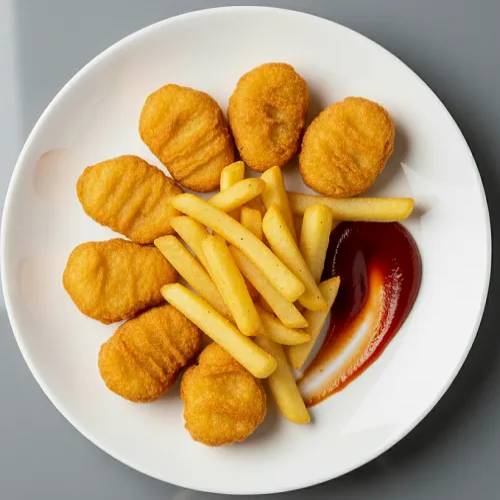 Chicken Popcorn With Chips 