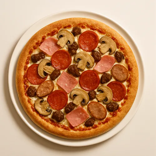 Mighty Meaty Pizza 
